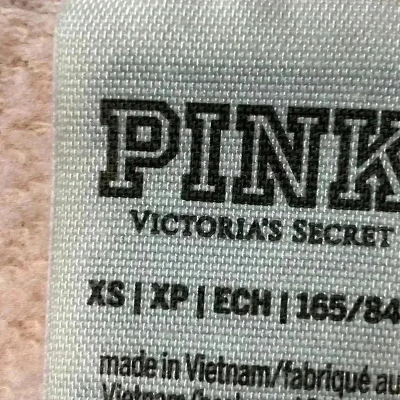 VICTORIA SECRET PINK SOFT CREW SWEATSHIRT WOMENS SIZE XS PEACH AND PINK TYE DYE - Picture 6 of 11